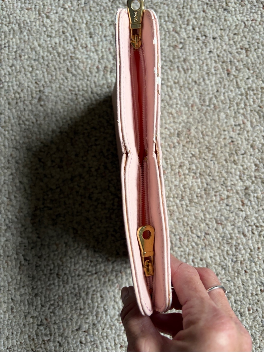 Chloé Parfum Pink Makeup Cosmetic Travel Zipper Pouch Clutch Bag - Picture 6 of 6